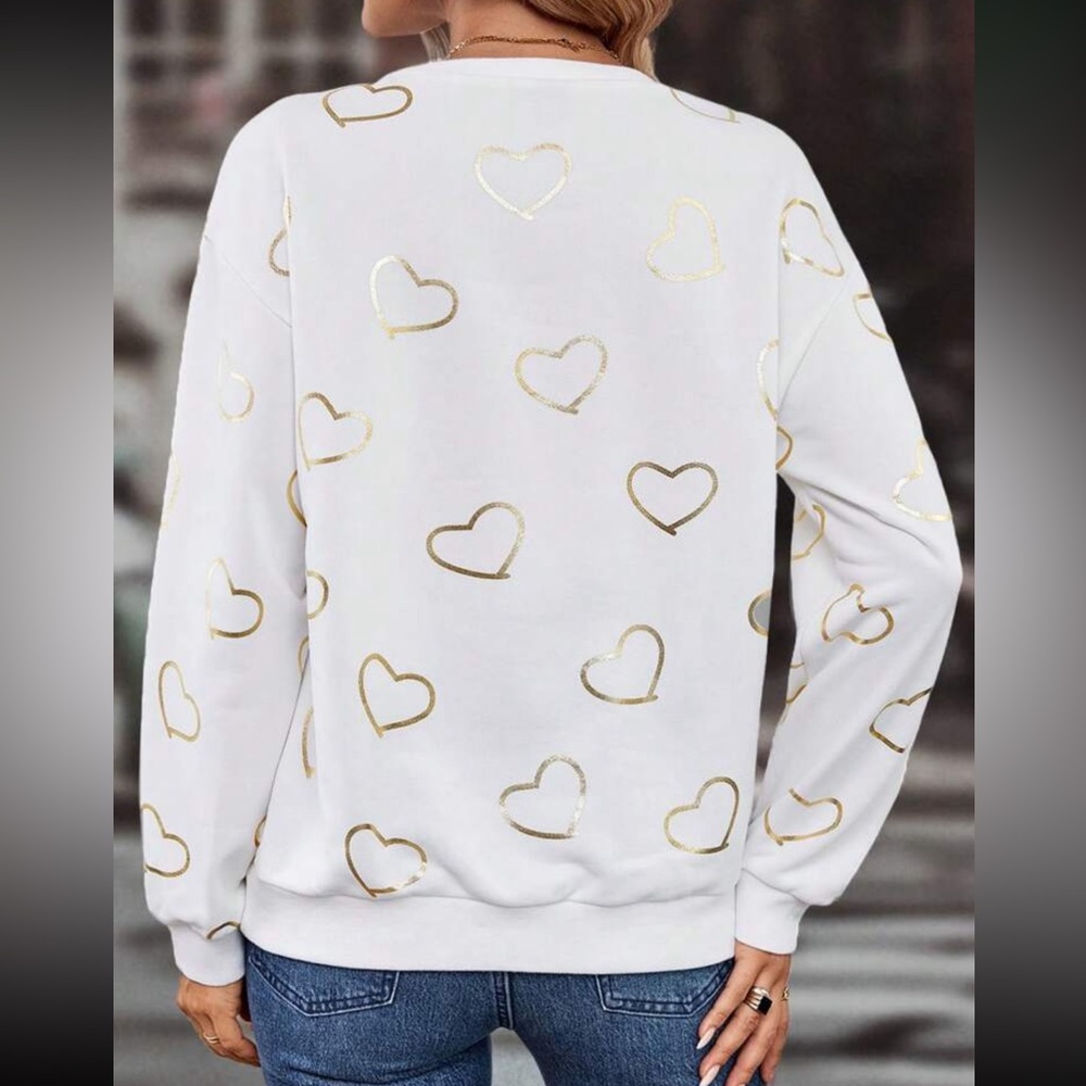SHEIN - Lightweight Long Sleeve Heart top - size L - Picture 14 of 14